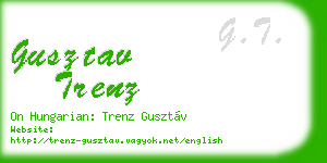 gusztav trenz business card