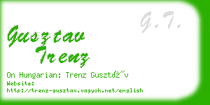 gusztav trenz business card